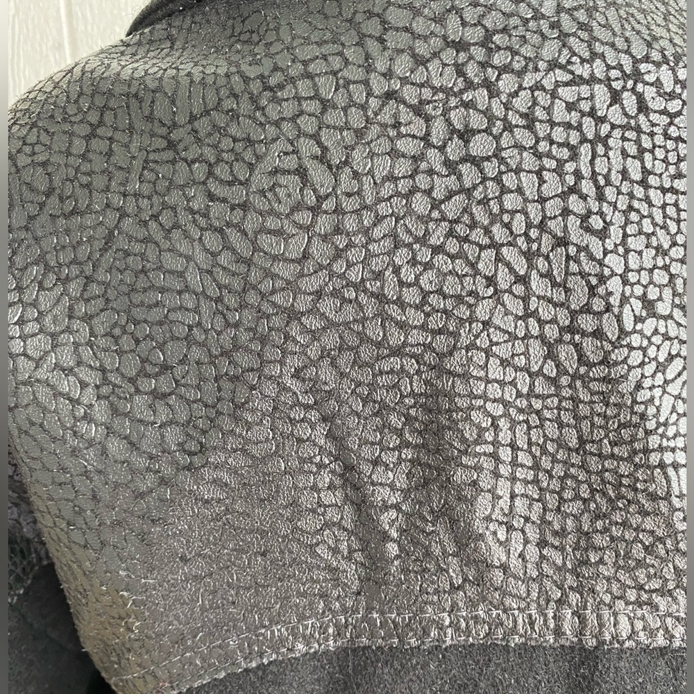 Vintage 80s/90s wool & leather oversized bomber jacket - Picture 10 of 13